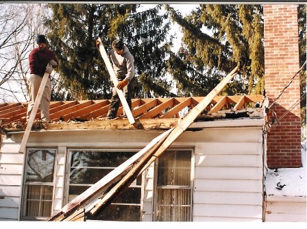 Removing roof in January